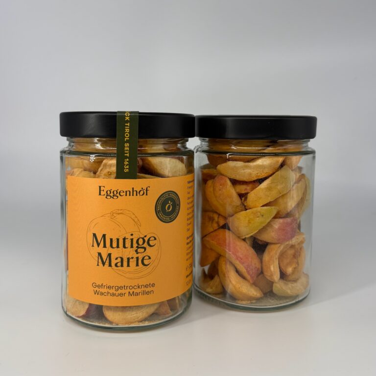 Gefriergetrocknete Marillen „Mutige Marie“ im Glas vom Eggenhof